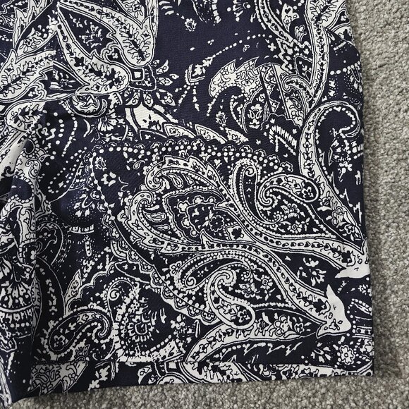 INC international concepts SHORTS printed REGULAR FIT blue/white SPANDEX - Picture 3 of 8